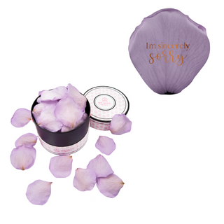I´m sincerely sorry  - Spec Pink Paper Box (100 Preserved Petals)