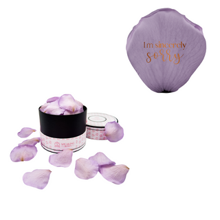 I´m sincerely sorry  - Spec Pink Paper Box (100 Preserved Petals)