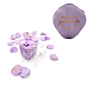 Just to see you smile - Heart Acrylic Box  (100 Preserved Petals)