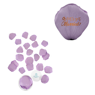 Let's get married! - Acrylic Round Box (25 Preserved Petals)