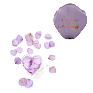 Love blooms, happy anniversary! - Heart Acrylic Box  (100 Preserved Petals)
