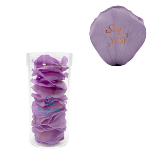 Say yes - Acrylic Round Box (25 Preserved Petals)