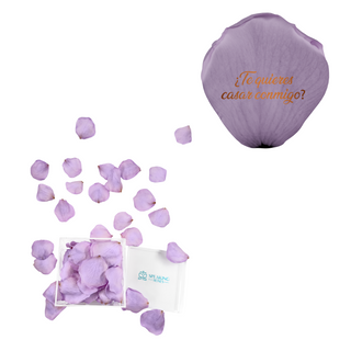 ¿Te quieres casar conmigo? - Acrylic Square Box (150 Preserved Petals)
