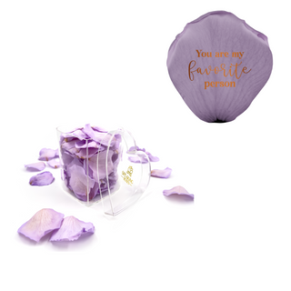 You are my favorite person - Heart Acrylic Box  (100 Preserved Petals)