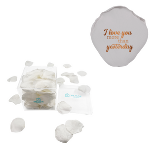 I love you more than yesterday - Acrylic Square Box (150 Preserved Petals)