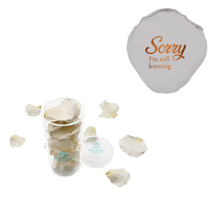 Still Learning - Acrylic Round Box (25 Preserved Petals)