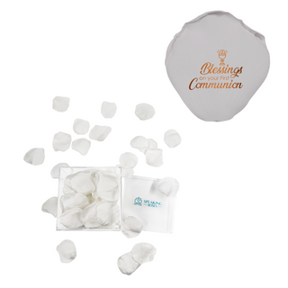 First Communion - Acrylic Square Box (150 Preserverd Rose Petals)