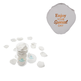 Enjoy your special day! - Acrylic Round Box (25 Preserved Petals)