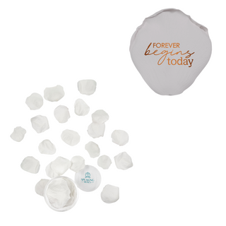 Forever begins today - Acrylic Round Box (25 Preserved Petals)