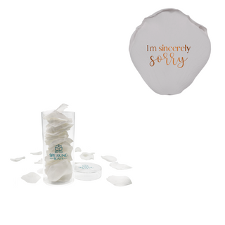 I'm sincerely sorry  - Acrylic Round Box (25 Preserved Petals)