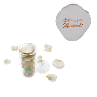 Let's get married! - Acrylic Round Box (25 Preserved Petals)