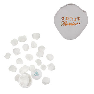 Let's get married! - Acrylic Round Box (25 Preserved Petals)
