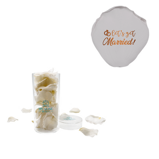 Let's get married! - Acrylic Round Box (25 Preserved Petals)