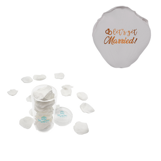 Let's get married! - Acrylic Round Box (25 Preserved Petals)