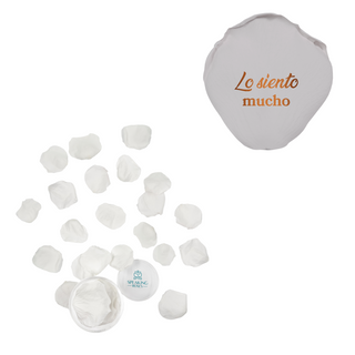 Lo siento mucho - Acrylic Round Box (25 Preserved Petals)