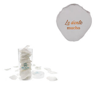 Lo siento mucho - Acrylic Round Box (25 Preserved Petals)
