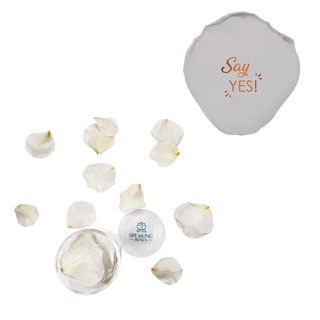 Say yes - Acrylic Round Box (25 Preserved Petals)