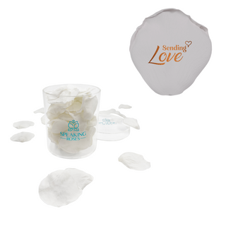 Sending love - Acrylic Round Box (50 Preserverd Rose Petals)