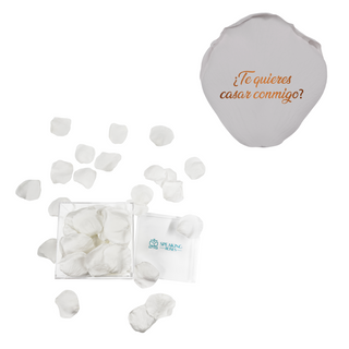 ¿Te quieres casar conmigo? - Acrylic Square Box (150 Preserved Petals)