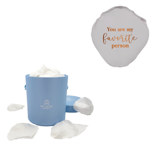 You are my favorite person - Round Paper Box  (25 Preserved Petals)