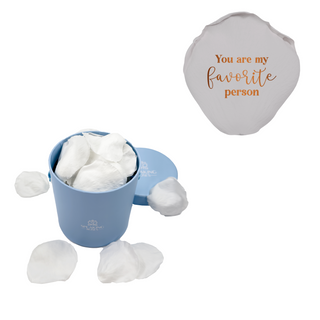 You are my favorite person - Round Paper Box  (25 Preserved Petals)