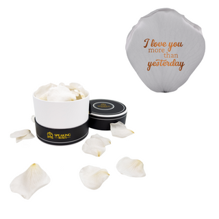 I love you more than yesterday - Spec Black Paper Box (100 Preserved Petals)