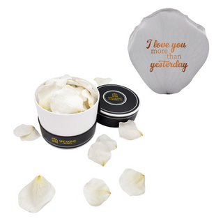 I love you more than yesterday - Spec Black Paper Box (100 Preserved Petals)