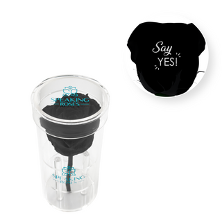 Say Yes - Acrylic Round Box (1 Preserved Stem)
