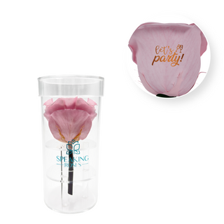 Let's party - Acrylic Round Box (1 Preserved Stem)