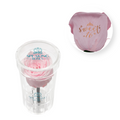 Personalize Your Message - Acrylic Round Box (1 Life-Lasting Rose Stem)