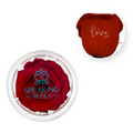 I love you - Acrylic Round Box (1 Preserved Stem)