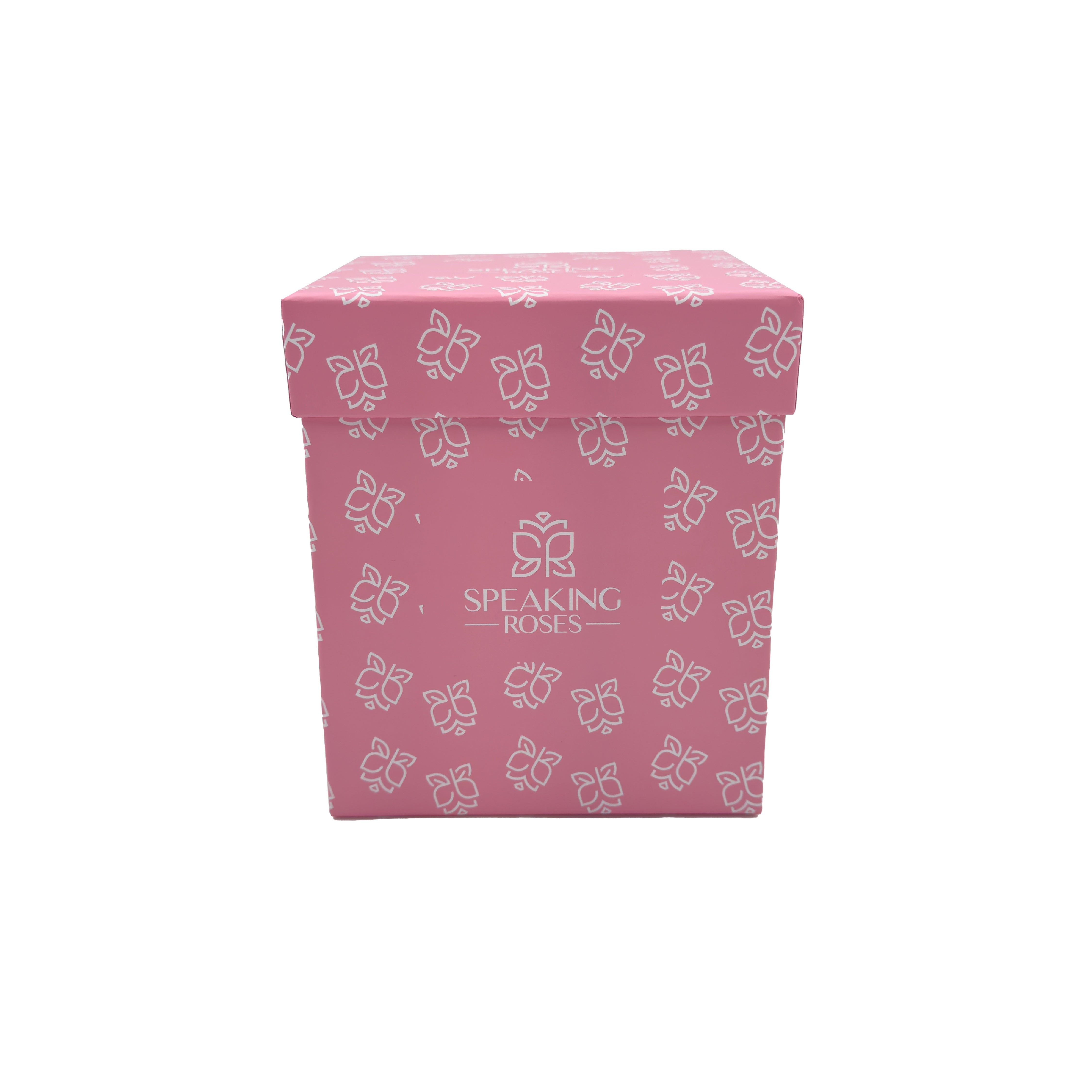 Te Amo Mamá - Square Paper Box (9 Preserved Rose Heads)