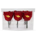 Valentine's day - Heard clipart - Acrylic Square Box (9 Preserved Rose Stem)